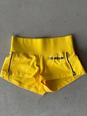 Dairy Boy Women's Yellow Low Rise Errand Shorts